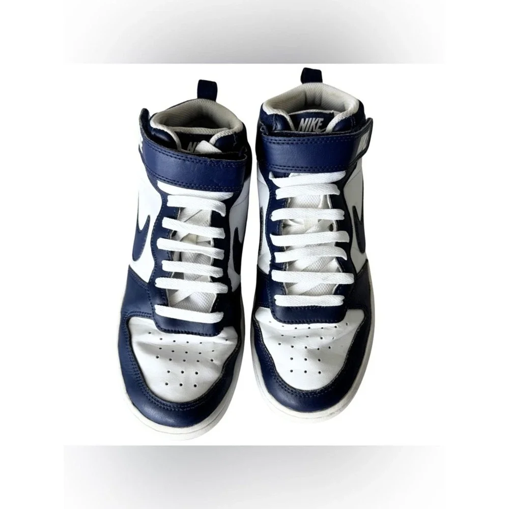 Youth 6.5 Nike High Top Blue White Sneakers – Excellent Gently Worn